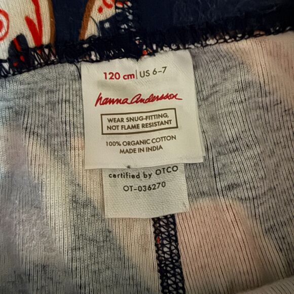 Hanna Andersson Gingerbread Village Pajama Set Youth 6-7 - Picture 8 of 10